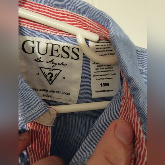 GUESS Los Angeles 18M Shirt VGC - Picture 8 of 8